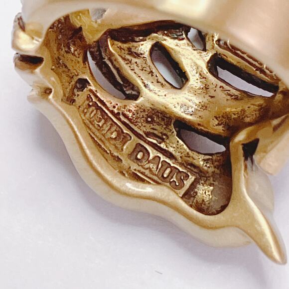 Signed Heidi Daus Bird of Paradise Figural Ring Colorful Swarovski Y2K Size 7 - Picture 10 of 12